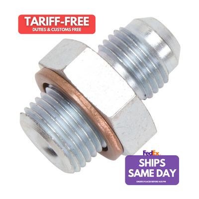 Russell 640950, One Zinc Steel #6 X 5/8 -18 Fuel Pump Adapter Fitting Performanc