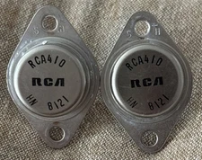 TWO RCA410 HN 8121, Vintage RCA Transistor, 2 Pin