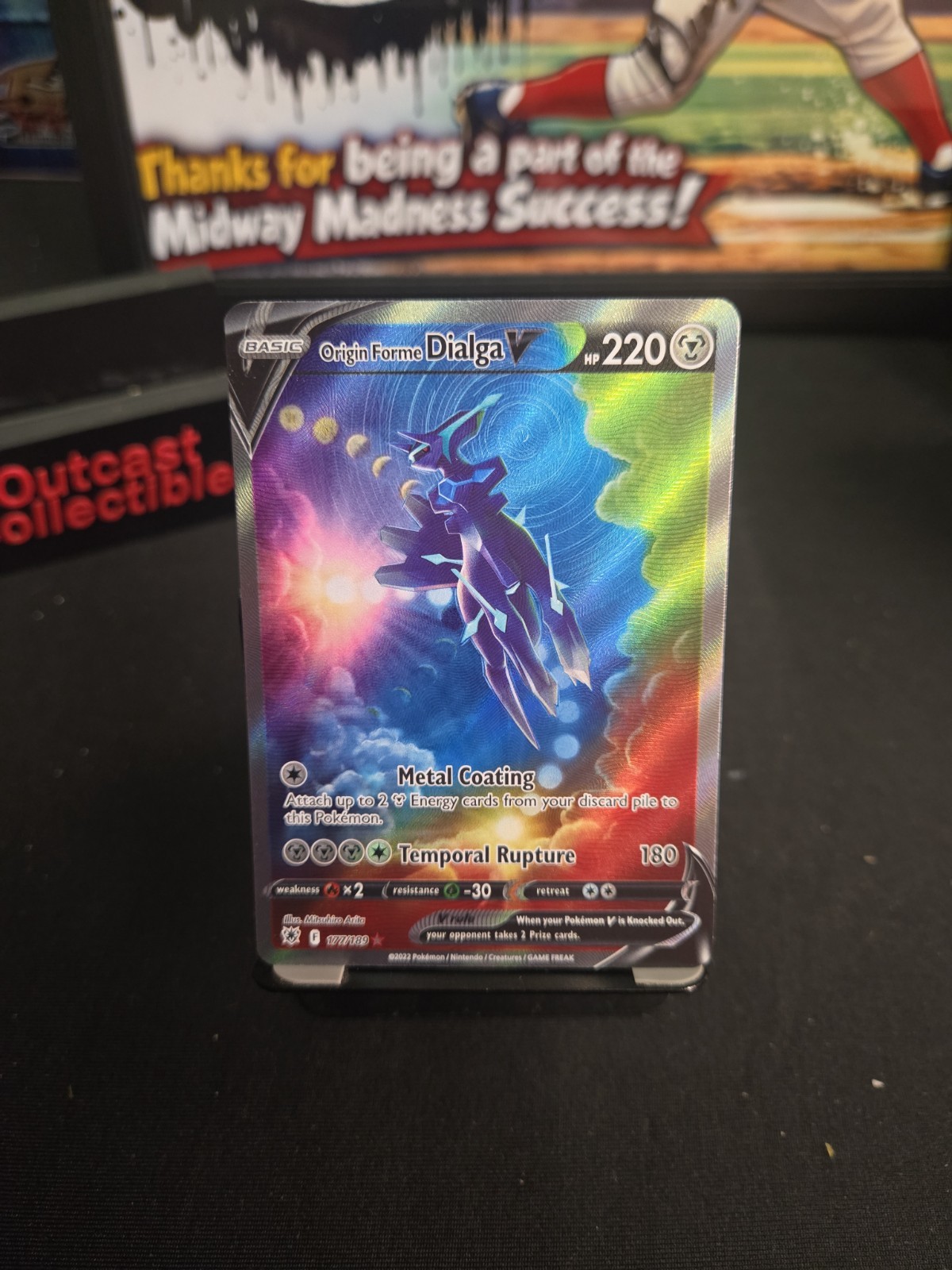 Origin Forme Dialga V 177/189 Astral Radiance Full Art Holo Ultra Rare 220