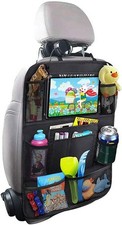 Backseat Car Organizer - Premium Car Organizer with 10" Table Holder, 9 Pockets,