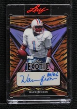 2022 Leaf Exotic Base Auto Tiger 10/10 Warren Moon #EA-WM1 Auto HOF 8d2