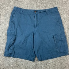 Magellan Outdoors Mens Blue Cargo Shorts Size 36W Hiking Fishing Casual Outdoor
