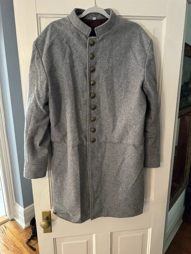 Civil War Gray Confederate Frock Coat