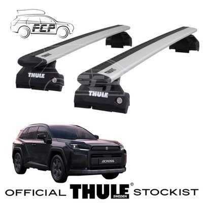 Thule WingBar Evo Silver Roof Bars for Suzuki Across 20-25 Fixpoints Lockable