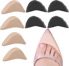 Toe Inserts for Shoes Too Big, 4 Pairs Shoe Inserts for Women Men, Foam Toe Fill