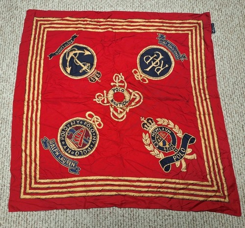 Polo Ralph Lauren Silk NY Scarf 1967 Nautical Sailing Classic - 第 1/7 張圖片