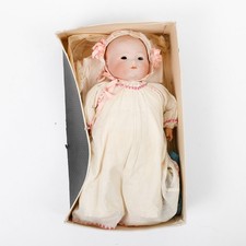 Antique Armand Marseille German Bisque Head Doll 16" Long w. 6 Outfits Repair 