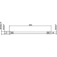 Metzger 4111496 Bremsschlauch