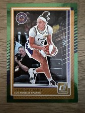 2025 Donruss WNBA Dearica Hamby Green Laser Parallel #43 LA Sparks