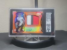 2021 Certified Freshman Fabric Auto Kyle Pitts #211 Orange /99 SGC 10 AUTO 10