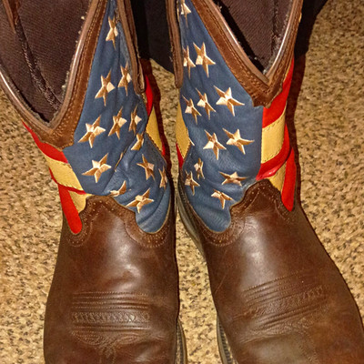 Durango Men s Western Leather Square Toe Slip Resistant Boots Brown US 10 M