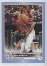 2022 Topps Series 2 Father's Day Powder Blue 4/50 Jose Urquidy #607 0r27