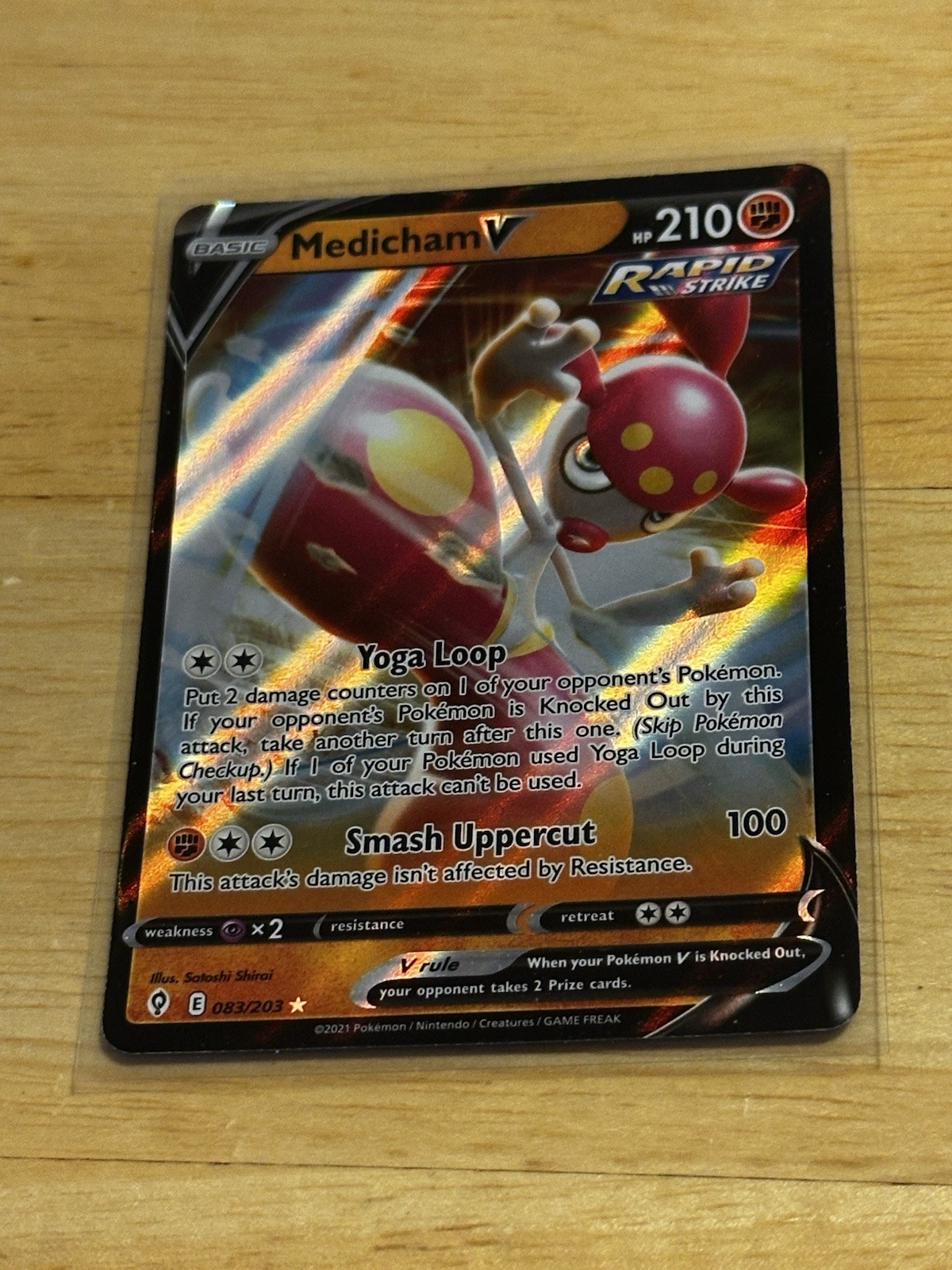 2021 Pokemon Medicham V Evolving Skies #83/203