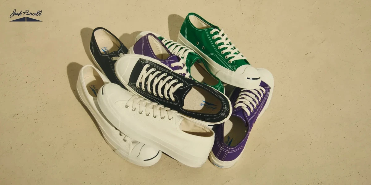 Converse Jack Purcell CL 33301510-1513 Canvas weiß schwarz grün lila aus Japan