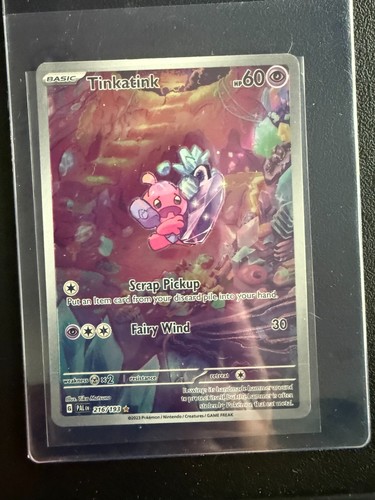 Tinkatink 216/193 Illustration Rare Pokemon Paldea Evolved Full Art Holo 2023