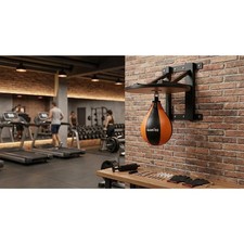 Wall Mount Speed Bag Set 360&deg; Swivel Speed Ball with Wooden Platform 1pc