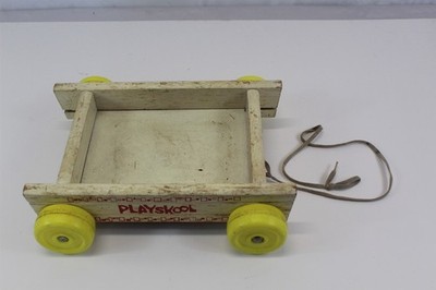  Playskool Rolling Wagon Block Cart Vintage