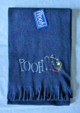 NWT DISNEY  Winnie the Pooh  Embroidered Winter Scarf  Navy