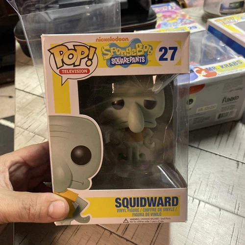 Funko Pop! TV: SpongeBob SquarePants Squidward #27 VAULTED in plastic cover