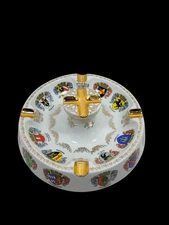 Ansbach Bavaria Cigar Ashtray Germany With 2nd Tier In Middle
