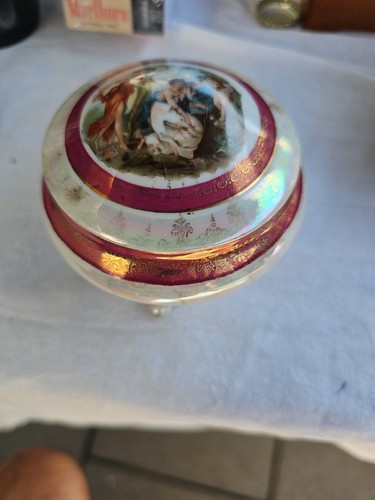 Royal Sealy Porzellan Schmuckdose– Mythologisches Motiv – ca. 1950er Jahre