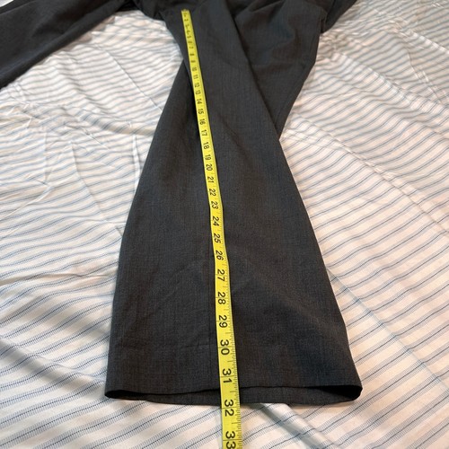 Lands' End Men's 37R Grey Traditional Fit Pleated Front 100% Wolle Dress Pants - Picture 9 of 9