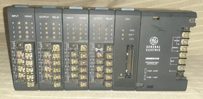GE Fanuc Series One Programmable Controller Rack: CPU, 2x Input & Output Modules