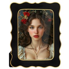 4x6 Vintage Picture Frame, Ornate Antique Photo Frames with with Glass Front,...