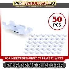 50Pcs Nylon Rocker Moulding Clips with Sealer for Mercedes-Benz C219 W211 W222