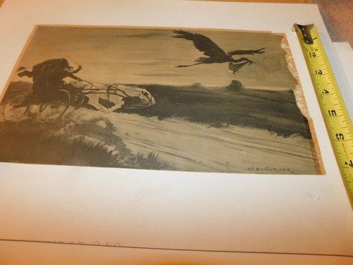 William Balfour Ker (1877-1918) "A Hurry Call" The Doctor v The Stork Art Print - Picture 19 of 22