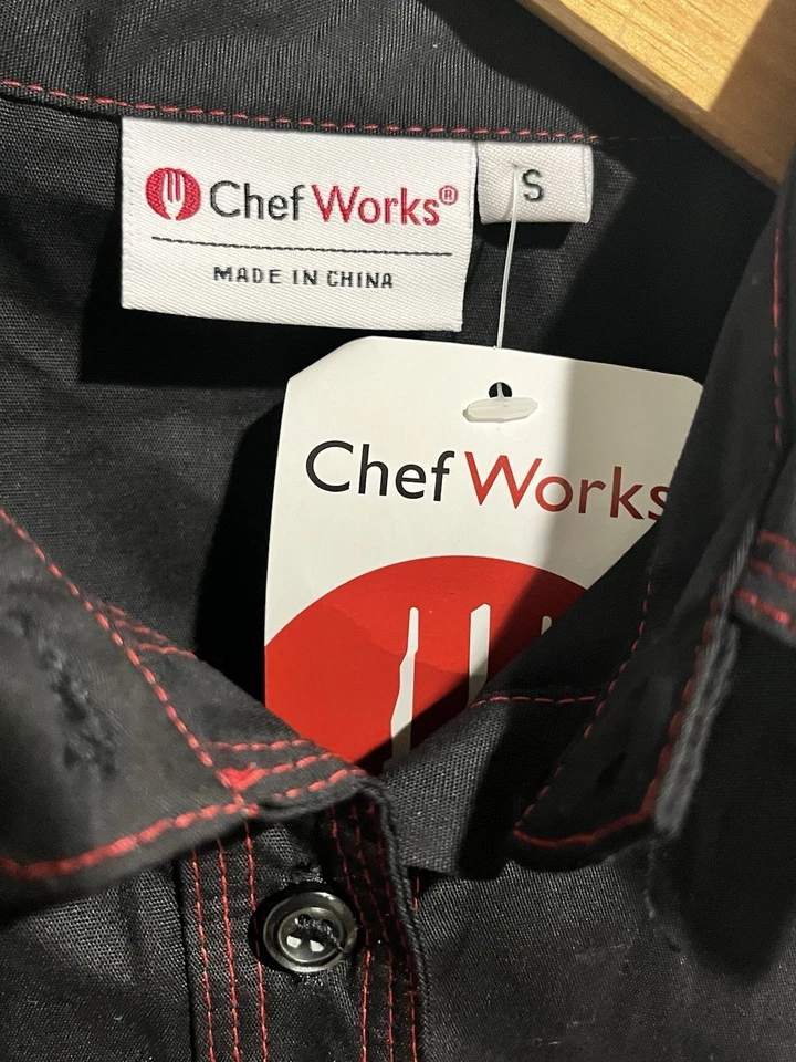Chef Works Short-Sleeve Wear Work Clothes Hotel Kitchen Restaurant Tops Coats S - Image 3 of 4