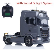 4x4 1/14 Rc Tractor Truck Metal Chassis Fifth Wheel 3speed W/transfer Case Lorry