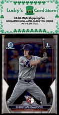 2023 Bowman Draft #BDC-180 Christian Knapczyk Chrome