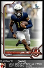 Jeff Sims 2021-22 Bowman University #44 Georgia Tech Yellow Jackets