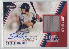 2018 USA Baseball Stars & Stripes and Material Signatures Steele Walker Auto gl2