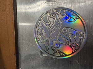 Phantasmal Flames UPC Metal Coin Featuring Mega Charizard X Pokemon