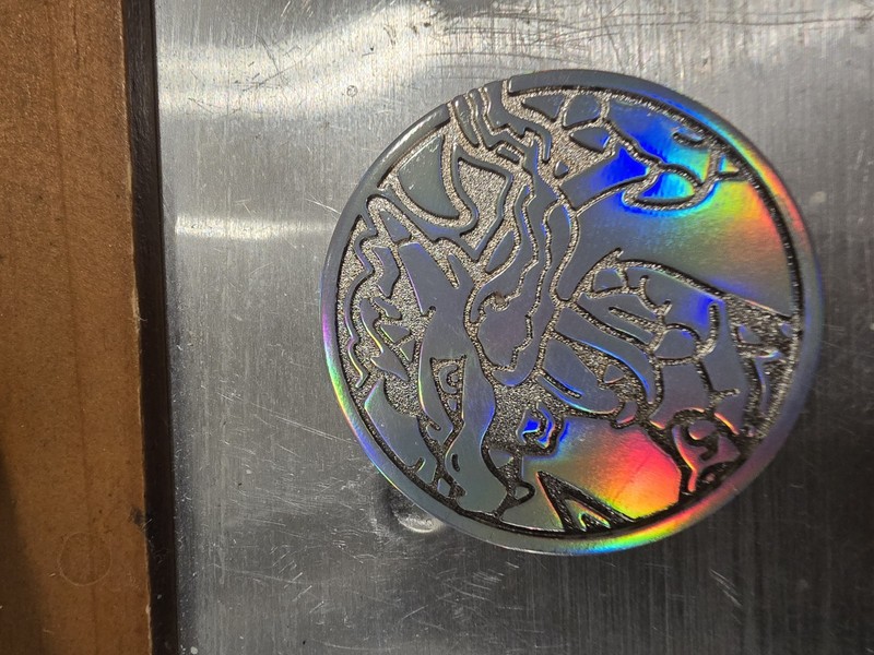 Phantasmal Flames UPC Metal Coin Featuring Mega Charizard X Pokemon