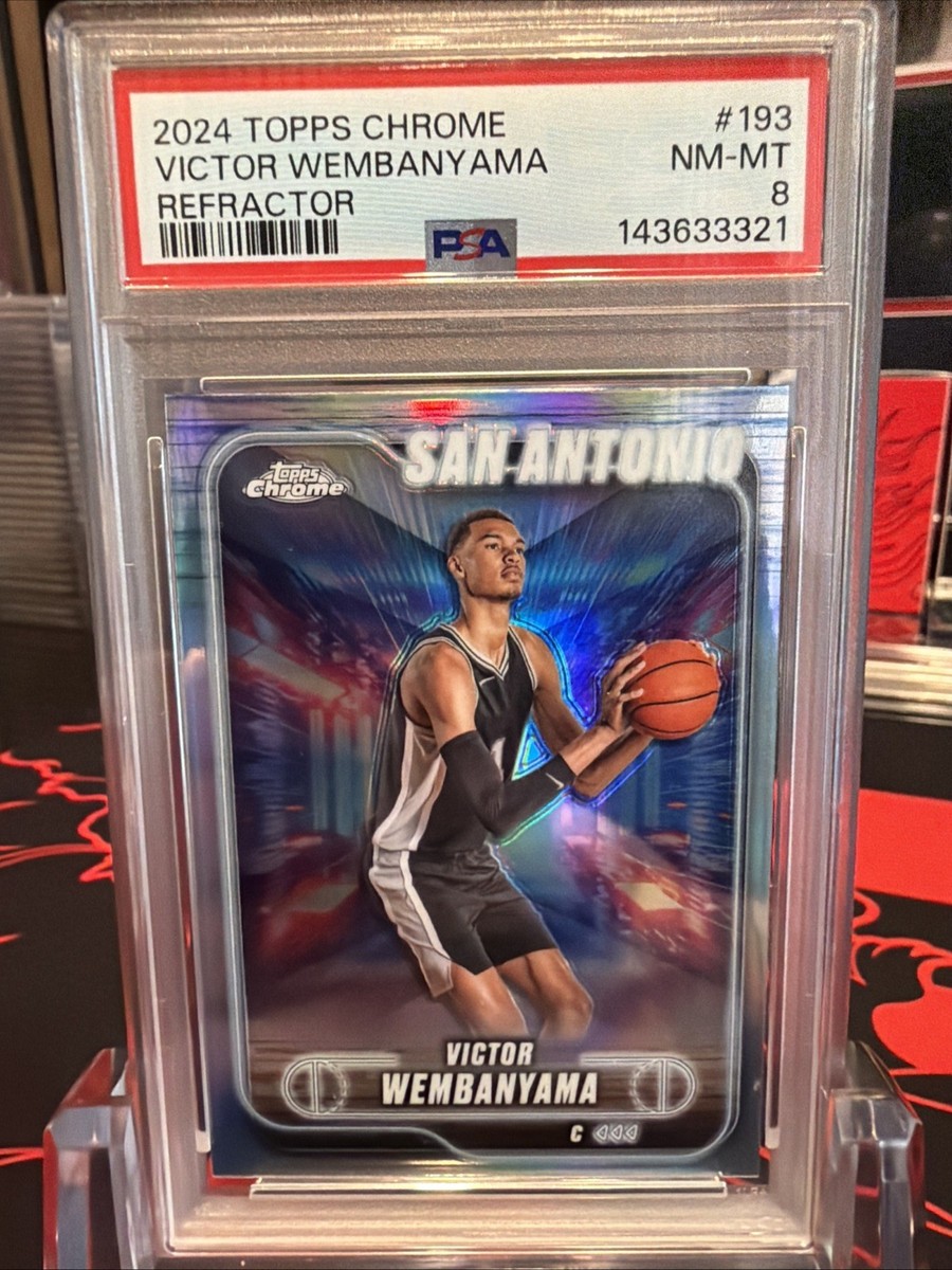 PSA 2024 TOPPS CHROME 193 VICTOR WEMBANYAMA HOLO SILVER REFRACTOR