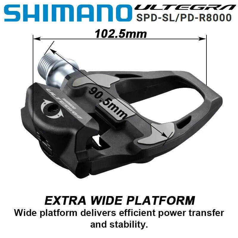 Shimano PD-R8000 Ultegra SPD-SL Clipless Road Pedal Set for sale