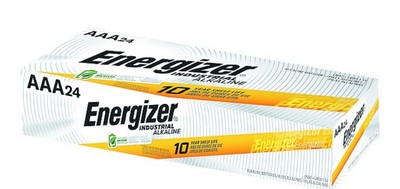24 Energizer AAA Industrial Alkaline Batteries (EN92, LR03, 1.5V, triple A)