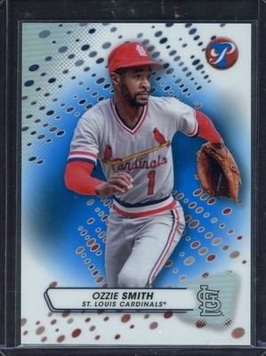 OZZIE SMITH 2023 Topps Pristine Blue Refractor #182 (#7/75)