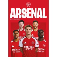 Arsenal FC A3 Calendar 2027, Wall Calendars, Month To View, Sports, Gift
