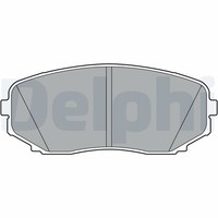 LP3399 Delphi Bremsbelagsatz, Scheibenbremse FüR Mitsubishi