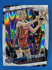 2025 #104 Lucy Olsen Panini Prizm WNBA White Seismic Prizm Mystics RC