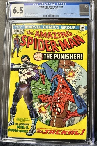 The Amazing Spider-Man #129 CGC 6.5 1st App Of The Punisher