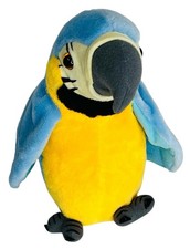 Talking Macaw Parrot Plush Animated Interactive Repeats What You Say VIDEO