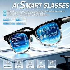 AI Smart Glasses 2026 HD Camera Video Recording Translation Bluetooth Photochrom