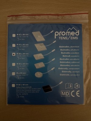 4 Stück In der Packung Promed Tens /Ems Elektroden 40x40 mm