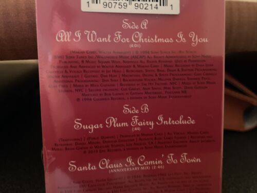MARIAH CAREY ALL I WANT FOR CHRISTMAS YOU LIMITED Green CASSETTE SINGLE RARE - Picture 7 of 11