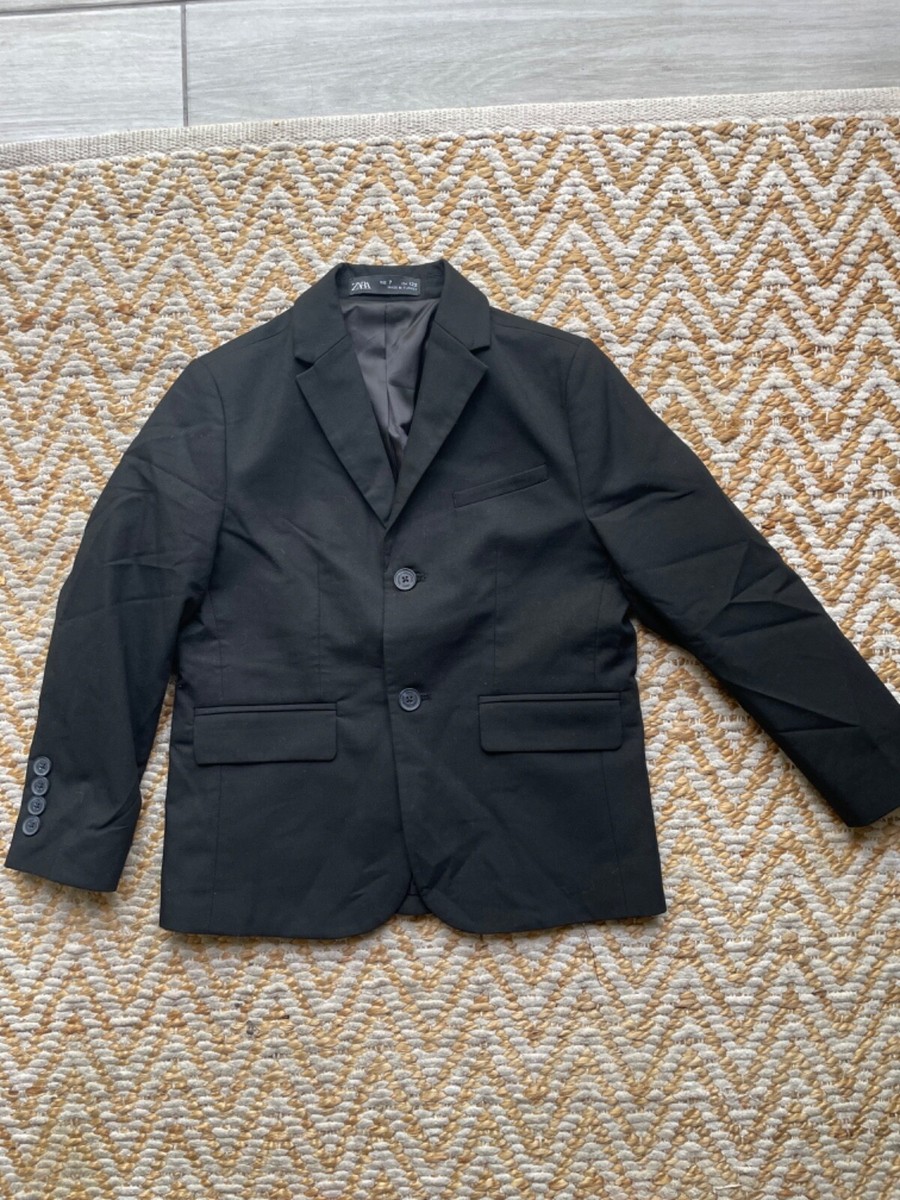 Zara Kids Suit Black 7 Tuxedo Wedding Boys | eBay